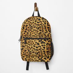 Get my art printed on awesome products. Support me at Redbubble #RBandME: https://www.redbubble.com/i/backpack/Leopard-Print-by-alia1989/72088899.K1KHE?asc=u Fur Backpack, Jaguar Animal, Drip Fits, Camouflage Colors, Colorful Handbags, Camo Designs, Patterned Backpack, Animal Prints Pattern, White Leopard