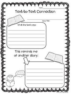 the text to text conversation worksheet is shown in black and white with an image of