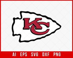 Kansas City Chiefs T-shirt Design SVG File for Cricut Maker and Silhouette Cameo Digital Download