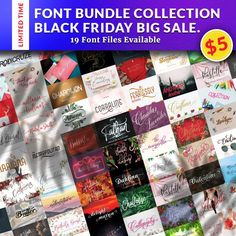 the font bundle collection black friday big sale