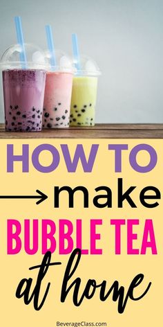 how to make bubble tea at home