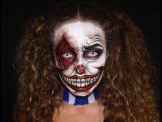 Zombie Clown Makeup, Clown Makeup Pretty, Scary Clown Makeup Creepy, Horror Makeup Looks, Horror Clown Makeup, Evil Clown Makeup, Evil Clown Costume, Haunt Makeup, Clown Film