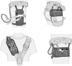 A magnetic plate protected with plastic to allow you to temporarily attach a tool secured by a leash to the the magnetic plate. This allows the worker to have less bulk and width as no bag may be needed on certain tasks just the tool. The Beal Attach gives you this freedom of movement when in tight working places. Two connectors allow it to be attached to a harness, gear belt and the shoulder straps of a Hero Harness, it can be mounted horizontally or vertically and the leg strap stops it from m Gear Belt, Leg Bag, Tool Belt, Stylish Mens Outfits, Mechanical Design, A Hero, Freedom Of Movement, Technical Drawing, Cosplay Outfits