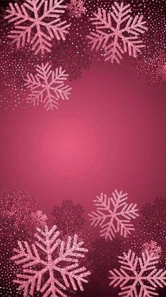 a red background with white snowflakes on it