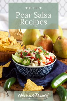 the best pear salsa recipe is made with fresh fruit and vegetables