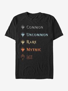 Magic: The Gathering Mythical Me T-Shirt Magic: The Gathering, Play Your Cards Right, To Cast, Shirt Store, Mens Graphic Tee, Card Game, Black Media