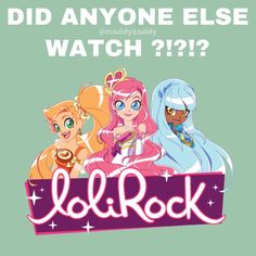 the title for did anyone else watch??? with three cartoon characters in pink and blue