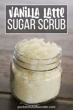 Body Scrubs Recipes, Scrubs Recipes, Vanilla Sugar Scrub, Diy Body Scrub Recipes, Scrub Diy, Body Scrub Recipe, Lip Scrub Diy