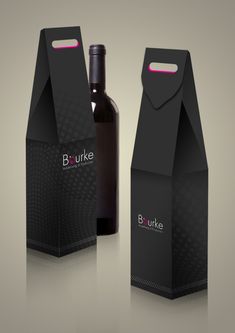 the packaging is designed to look like it has a wine bottle in front of it