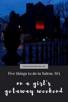 Five things to do in Salem, MA on a girl's getaway weekend - How to spend a weekend away in Salem Massachusetts. #salem #salemma #massachusetts #travel #travelhacks #traveltips  >> thingstodoinsalem.com Things To Do In Salem, Witch City, Boston Trip, Friends Trip, Girls Weekend Getaway, Girlfriends Getaway, New England Road Trip