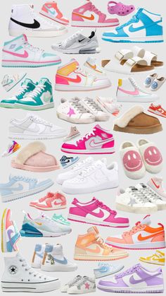 Preppy shoes!! #preppy #preppyshoes #nike #uggs #birkenstocks #nikeblazers #nikeblazersmid77 Shuffles Preppy, Pretty Sneakers, Preppy Gifts, Preppy Inspiration, Cute Nike Outfits, Trendy Shoes Sneakers, Nike Fashion Shoes, Preppy Shoes, Pretty Shoes Sneakers