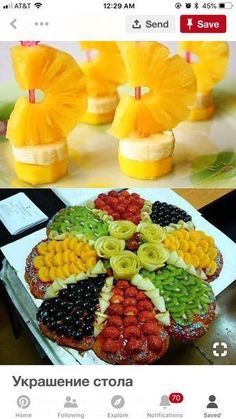 an image of food made from fruits and vegetables