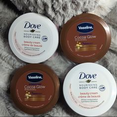 Bundle Of 4 Dove & Vaseline Body Cream Brand New Still Sealed Never Used Mary Kay Moisturizer, Body Routine, Kitty Makeup, Uniform Outfits, Skincare Bundle, Glam Life, Body Butters Recipe, Best Lotion, Gentle Skin Cleanser