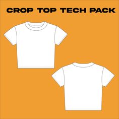 A Classic Crop Top TechPack Design This is a simple yet detailed tech-pack with very minimal effort needed to complete. This tech-pack includes the perfect size spec sheet you will need to make a sample and to provide to your manufacturer.  The only things you will need to do: 1.  Fill out your brand's description and size measurements 2. Customize the colours you want for your crop top The techpack includes: Two A.I & PDF Files & 1 MOV. File that shows you how to use the Live Paint Bucket Tool Cropped Fitted Tee, Crop Top Template, Crop Top Mockup, Tshirt Crop Top, Mock Up T Shirt, Crop Top Design, Crop Design, Fitted Crop Top, Crop Top Designs