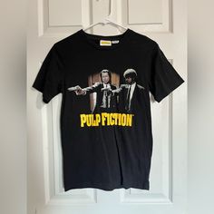 Pulp Fiction T-Shirt 3xs Never Worn But It Didn’t Have The Tag All Clothes Will Be Washed Before Being Shipped If Not Nwt Pulp Fiction T Shirt, Pulp Fiction, Cotton On, Black N Yellow, Graphic Tee, Colorful Shirts, Cool Outfits, Womens Tops, Tops & Tees