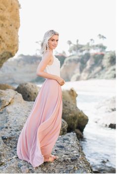 Flowy maxi skirt, chiffon, fully lined, non-elastic waist, concealed side zip. SO beautiful. Available in three colors. Questions about fit? Email Support@LillaCavallo.com for additional help with choosing the perfect size for you!