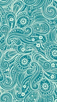 a blue and white paisley print fabric