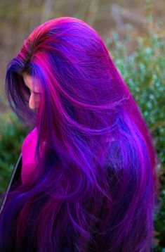 Galaxy Hair, Hair Color Crazy, Hair Dye Colors, Rainbow Hair, Crazy Hair