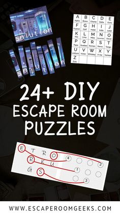 the printable escape room puzzles for kids to play with and learn how to use them