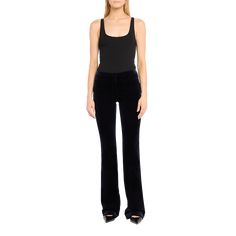 Altuzarra "Serge" tailored velvet pants Mid-rise sits high on hip Front besom pockets Full length Flared legs Hidden hook/zip fly Polyester/virgin wool/elastane Dry clean Made in Italy Velvet Flare Pants, Velvet Flares, Velvet Pants, Flare Pants, Mid Rise, Full Length, Tops Designs, In Italy, Dry Clean