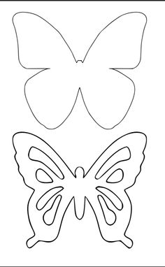 a butterfly cut out from paper with the outlines on it's back side