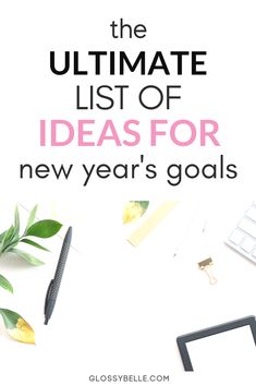 The new year is finally here & that means it's that time of year again for goal setting. Here is why setting goals at the beginning of the new year is so important and 100 new year's goal ideas you can strive to achieve this year to become a better you. | girlboss | motivated | slay your goals | achieve your goals | goal setting | personal growth | personal development | self improvement #motivation #newyearsresolution #goals #goalsetting #newyears #selfimprovement #success #productivity New Year's Goals, Self Improvement Motivation, Time Management Planner, Plan Your Year, Goals Setting, Goal Ideas, Night Routines, Adulting 101, Best Year Ever