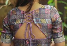 Backside Blouse Design, Blouse Designs Back Neck Latest, Blouse Back Neck Designs Traditional, Blouse Design Back Neck, Blouse Design Back, Blouse Backless, ब्लाउज बैक नेक डिजाइन, Back Neck Blouse Design, Blouse Design Latest