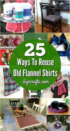 the top 25 ways to reuse old flannel shirts for your kitchen table