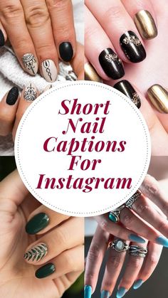 Caption For Nails Done, Chic Nail Art, Nail Quotes, Nail Technician, Chic Nails, Instagram Captions