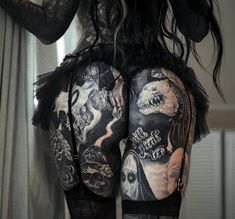 Horror Motiv Tattoos
Black ink art Female Tattoo Models, Goth Lingerie, Goth Tattoo, Tattoed Women, Gothic Tattoo, Weird Tattoos, Goth Women, Seductive Clothes, Elegant Tattoos