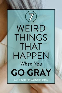 Ditching the dye and accepting your gray hair is a difficult decision for many women, but here are some funny and weird things that happen when you go gray! Find all sorts of gray hair transition tips and gray hair inspiration on my website! Hair Transition, Weird Things