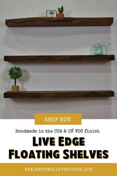 Live Edge Shelves, Floating Wood Shelf - Walnut,  walnut floating shelves, dark wood shelves, espresso floating shelves, dark wood floating shelves, walnut wall shelf, black walnut shelf Live Edge Floating Shelves, Walnut Shelf, Small Wall Shelf, Live Edge Shelves