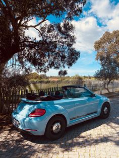 My blue VW Beetle under summer lights Summer Lights, Volkswagen Interior, Car Vibes, Book Mood