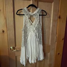 New With Tags. Tunic Length. Beautiful Lace Detail. Knitted Crop Tank Top, Free People Tank Top, Free People Tank, Beaded Tulle, Free People Tunic, Tie Dye Tank Top, Green Tank Top, Free People Intimates, Flowy Tank Tops