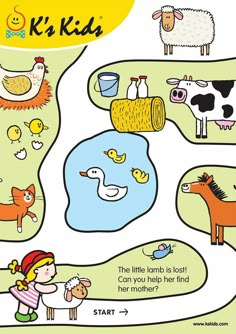 the children's book is about farm animals