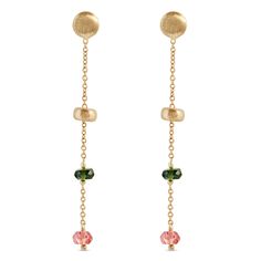 Let your light shine with these colorful and captivating drop earrings from our Toscano Collection. Green tourmaline and colorful beads dangle from stunning 14k yellow gold chains for a fun and versatile look made to elevate your everyday. The expert artistry and Italian quality mean you’re getting a fun and colorful pair of drop earrings made to love and wear for a lifetime. Bead Drop Earrings, Earring Ideas, Let Your Light Shine, Beaded Drop Earrings, Yellow Gold Chain, The Expert, Yellow Gold Earring, Tourmaline Gemstone, Gold Collection