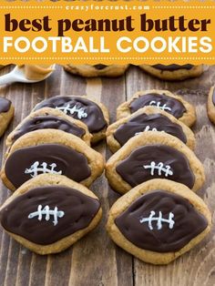 For fun Game Day Food Ideas and Easy Football Snacks, try the Best Peanut Butter Football Cookies! These peanut butter and chocolate treats are shaped like footballs, super easy to make, and perfect for any football-themed party!