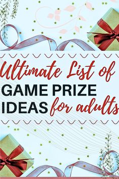 Looking for the perfect prizes for your Christmas Eve games and fun Christmas party games? This ultimate list of game prize ideas will help you pick gifts that suit any adult Christmas party or Christmas gift games. Save this pin for easy access to creative prizes that will make your Christmas party activities a hit! Prize Ideas For Adults, Game Prize Ideas, Prize Ideas, Christmas Gift Games, Adult Christmas Party