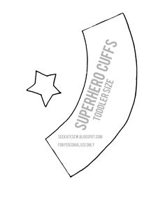 an image of a paper cut out with the words super hero on it and a star