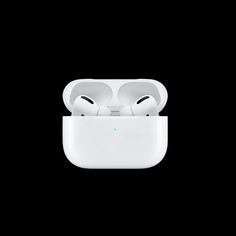 an apple airpods with its cover open