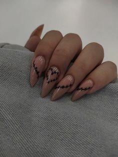 Art Designs Ideas, Anime Nails, Almond Acrylic Nails