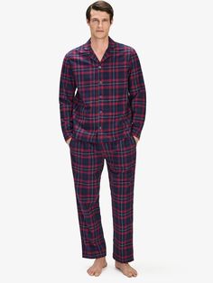 Men’s pyjamas – Sleepwear for men. 

Embrace comfort with our classic plaid pyjama set. A soft, button-up shirt pairs with drawstring trousers for an effortless, cozy fit, perfect for lounging or a restful night's sleep in timeless style.
Material: 100% Cotton Plaid Pyjama, Pin Collar Shirt, Classic Pajamas, Drawstring Trousers, Pyjamas Set, Shirt Stays, Plaid Pajamas, Tuxedo Shirts, Blazer Shirt