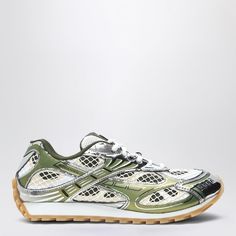 Green And Silver Mesh Low Trainer From Bottega Veneta Featuring A Round Toe, Logo On The Sides, Tongue With Patch, Lace-Up Closure And Rubber Sole 25% Polyurethane - 25% Polyamide - 25% Polyester - 25% Elastane / Rubbler Sole Clean The Surface With A Soft And Dry Cloth Made In Italia Cc*Gig* Size Type: It Sku: 2f-741357v2x40-2848 Welcome To The Official Luosophy Poshmark Closet! Luosophy Is A Luxury Brand Reselling Company Founded In San Diego, Ca From 2016. All Our Products Are Imported From It Silver Trainers, Silver Sneakers, Green And Silver, Medium Handbags, Boot Pumps, Louis Vuitton Shoulder Bag, Boots And Sneakers, Flat Sneakers, Bag Dress