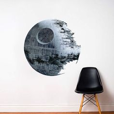 PRICES MAY VARY. 🪐 HOME DECOR: Check out our Death Star Wall Decal! Perfect for the Star Wars fan, this is bound to be something you need! 🪐 APARTMENT DECAL: Perfect for temporary living, this is great for dorm rooms and apartments! No damage to the walls! 🪐 WALLPAPER ART: Simply peel and stick, this is so easy to use! Great quality, this will be a decoration you will own for a while! 🪐 DORM DECOR: Simply remove and place as desired if you want to move it! Easy to put on, and easy to take of Star Wars Aircraft, Star Wars Zimmer, Star Wars Wall Decal, Star Wars Rey, Disney Worlds, Boys Decal, Star Wars Wall, Star Bedroom, Temporary Decorating