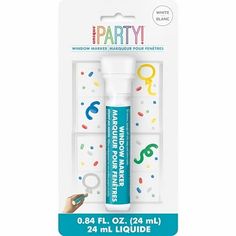 the party game is in its package with confetti and sprinkles