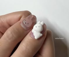 Miffy Nails, Bunny Nails, Korean Nails, Cute Nail, Glamorous Nails, Soft Nails, Kawaii Nails, Cute Nail Art