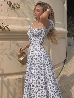 SPECIFICATIONSWaistline: empireColor: WhiteSize: S,M,L,XLNote 01: Dresses for women 2022/women clothingNote 02: Woman Dress/Spring Summer/One-piece dress/White dressNote 03: Elegant dress/Ladies dress/Puff Sleeve dress/Floral Print dressNote 04: Dress women summer/summer clothes for womenNote 05: Elegant dress/long dresses for women/white dressNote 06: Womens dresses new arrival 2022/2022 fashion womenNote 07: Lolita dress/corset dress/Backless dress/High Slit dressNote 08: Short sleeve dress/mi فستان زهري, Midi Dress Summer, Elegant Woman, Spring Outfit, Pretty Dresses, Pretty Outfits, Cute Dresses, Fashion Inspo Outfits, Spring Outfits