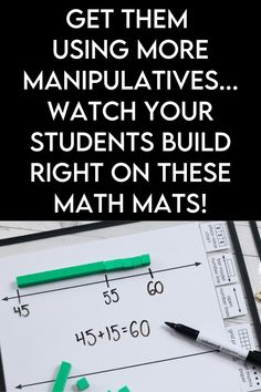 Want to incorporate more math manipulatives each day? These math mats provide the perfect support for your students, across all math concepts. You will love how your students can build directly on the math mats! Each Day