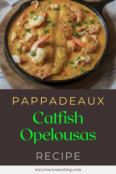 Catfish Opelousas in a pan Catfish Opelousas Recipe, Catfish Courtbouillon Recipe, Crayfish Recipes, How To Cook Catfish, Baked Catfish Recipes, Pappadeaux Recipe, Pappadeaux Seafood, Cajun Potatoes, Seafood Dish Recipes