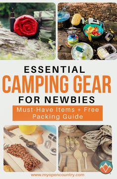 camping gear for newbies must have items and free packing guide